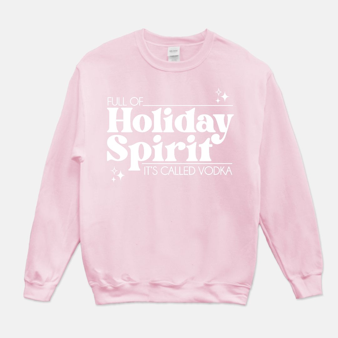 Holiday Spirit Vodka Unisex Crew Neck Sweatshirt
