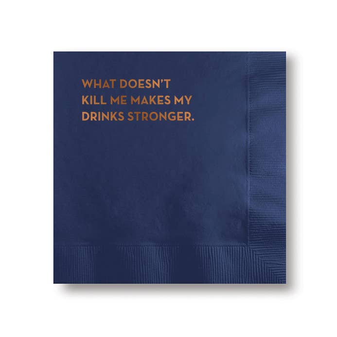 Drinks Stronger Cocktail Napkins - Boxed Set of 20