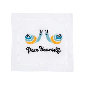 PACE YOURSELF COCKTAIL NAPKIN