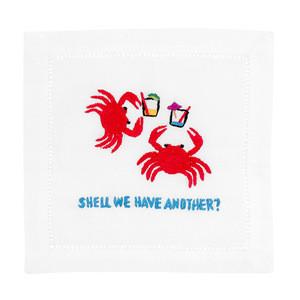 SHELL WE HAVE ANOTHER COCKTAIL NAPKIN