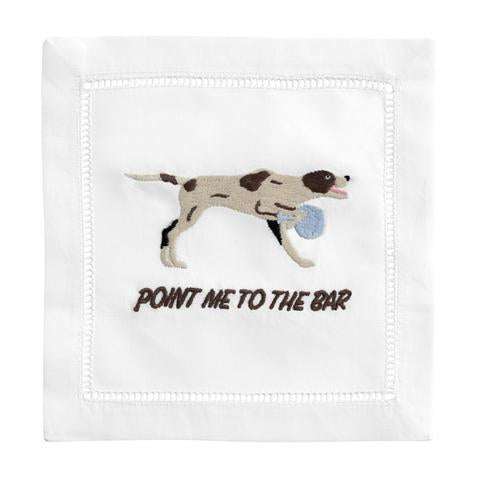 Point Me To The Bar COCKTAIL NAPKIN
