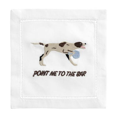 Point Me To The Bar COCKTAIL NAPKIN