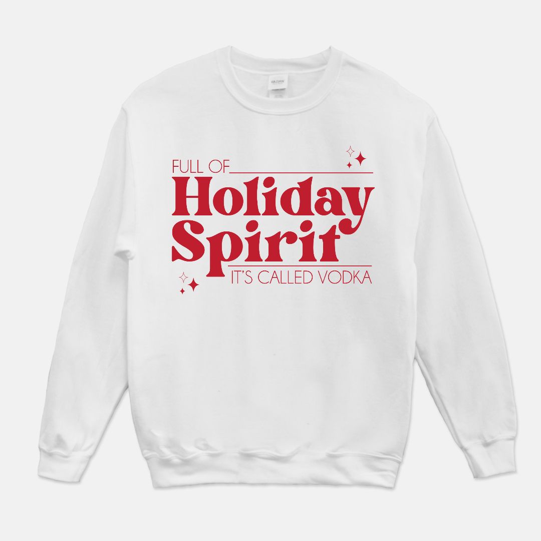 Holiday Spirit Vodka Unisex Crew Neck Sweatshirt