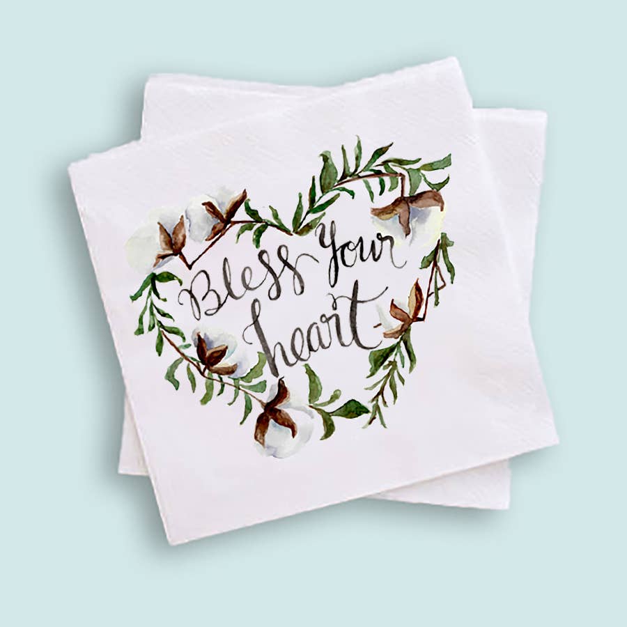 Bless Your Heart Cocktail Napkins