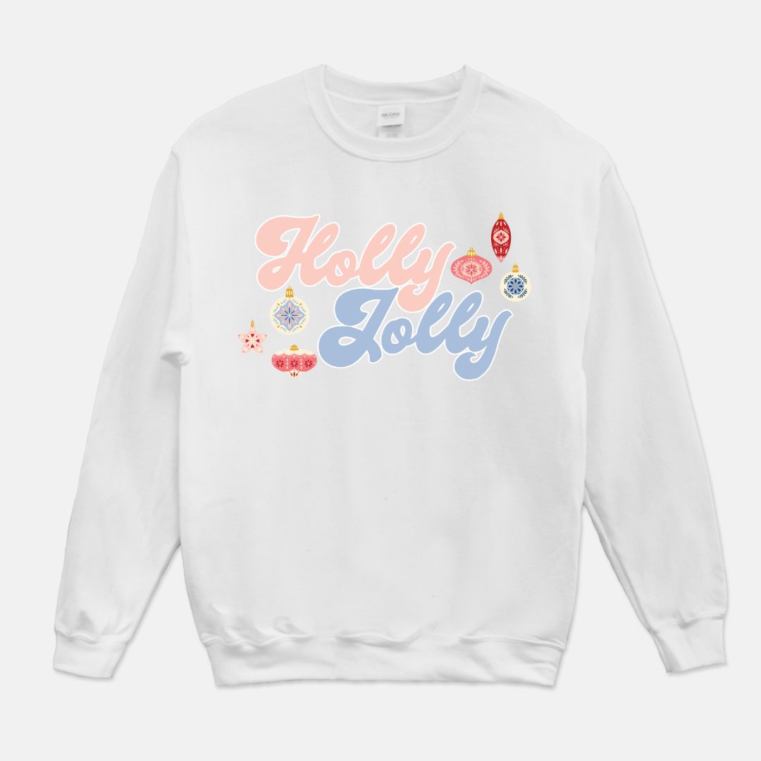 Holly Jolly Ornaments Christmas Unisex Crew Neck Sweatshirt