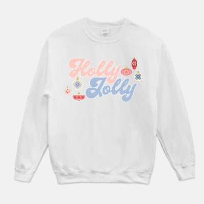 Holly Jolly Ornaments Christmas Unisex Crew Neck Sweatshirt