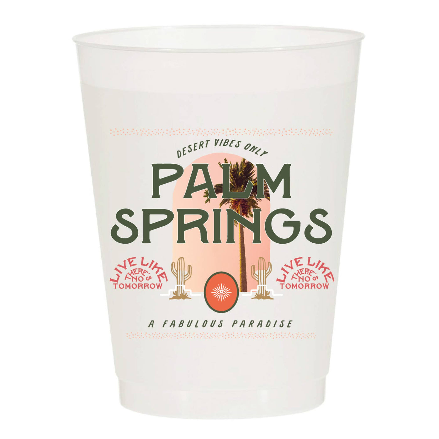 Palm Springs Frosted Cups- Summer