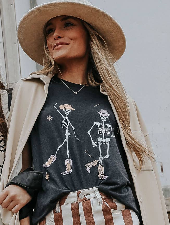 Cowboy Skeleton Charlie Southern T-Shirt