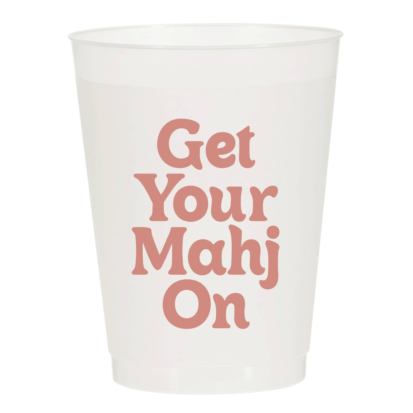 Get Your Mahj On Frosted Cups - Mahjong