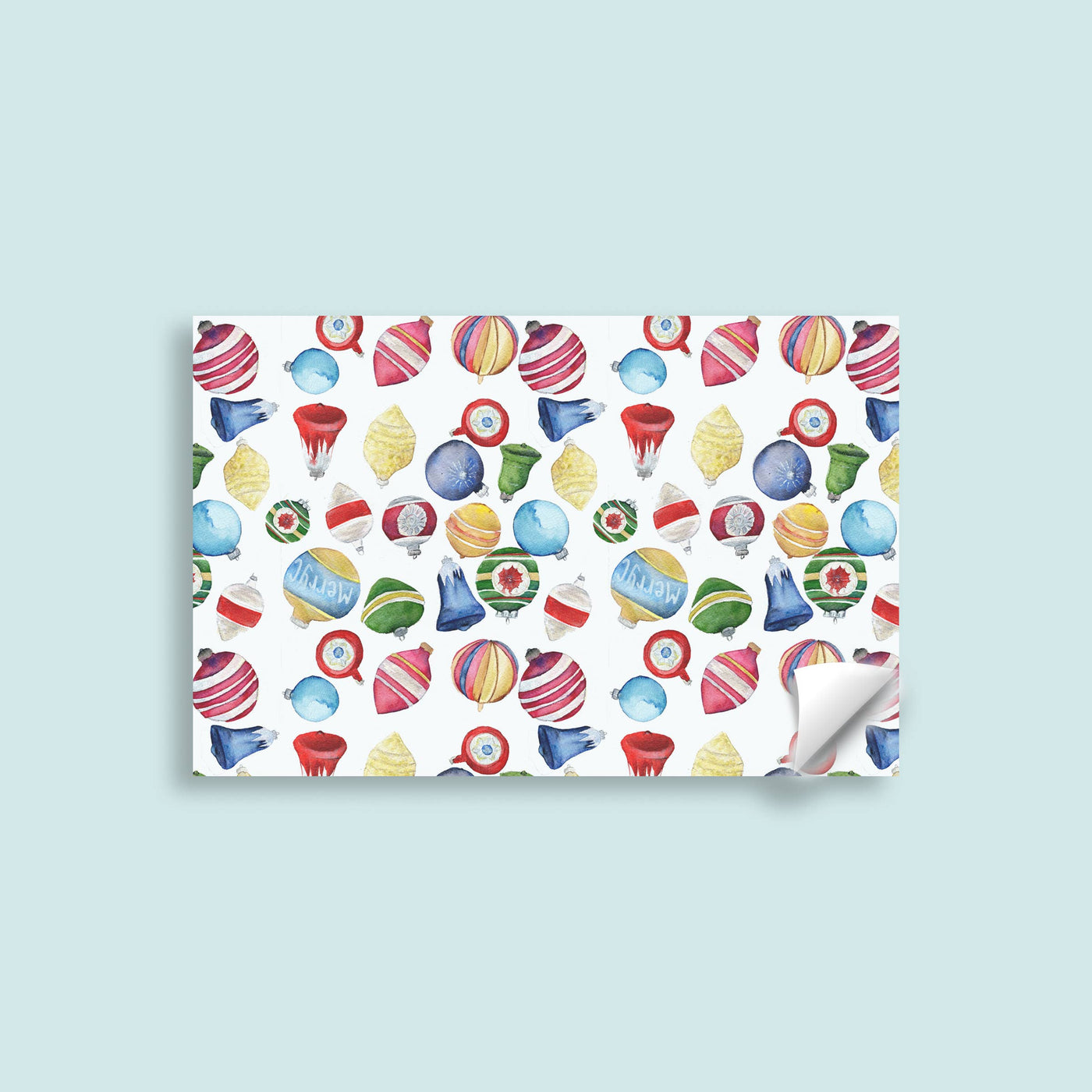 Christmas Ornament Placemat Pad