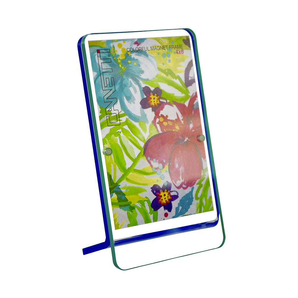 Colorful Magnet Frame 4" x 6" - Green/Blue
