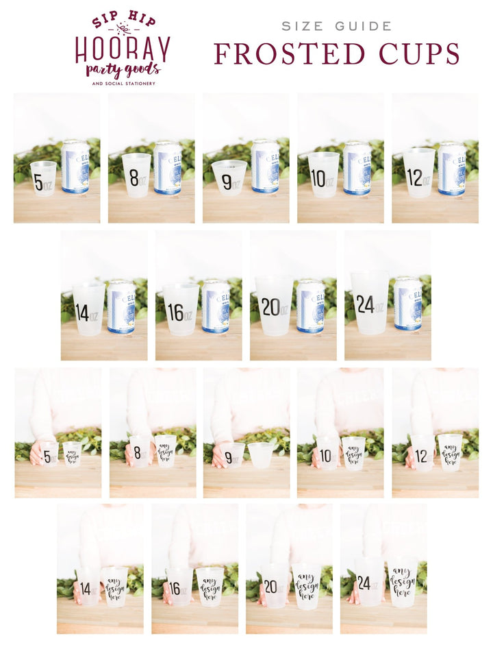 14 oz frosted plastic cups Custom 14oz Frosted Cups – SipHipHooray
