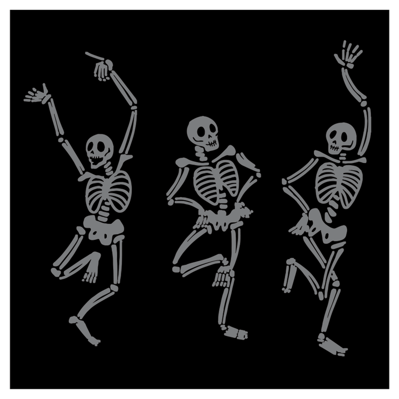 Dancing Skeleton Cocktail Napkin