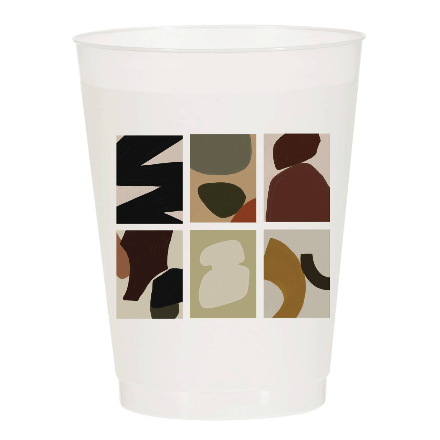 Art Deco Prints Frosted Cups - Mother