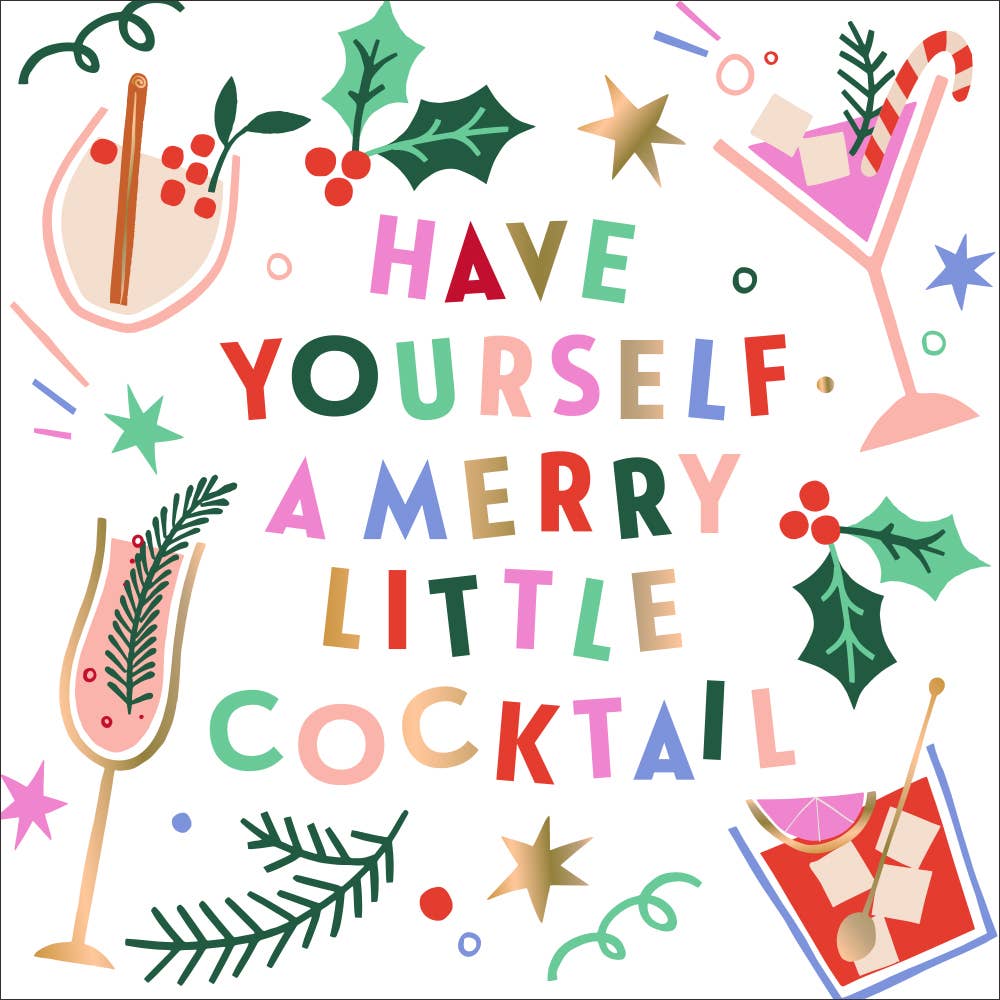 Holiday Cocktail Napkins 20ct |Merry Little Cocktail