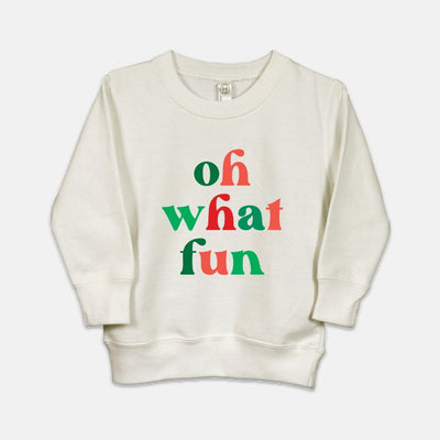 Oh What Fun Christmas Toddler Crew Neck Sweatshirt
