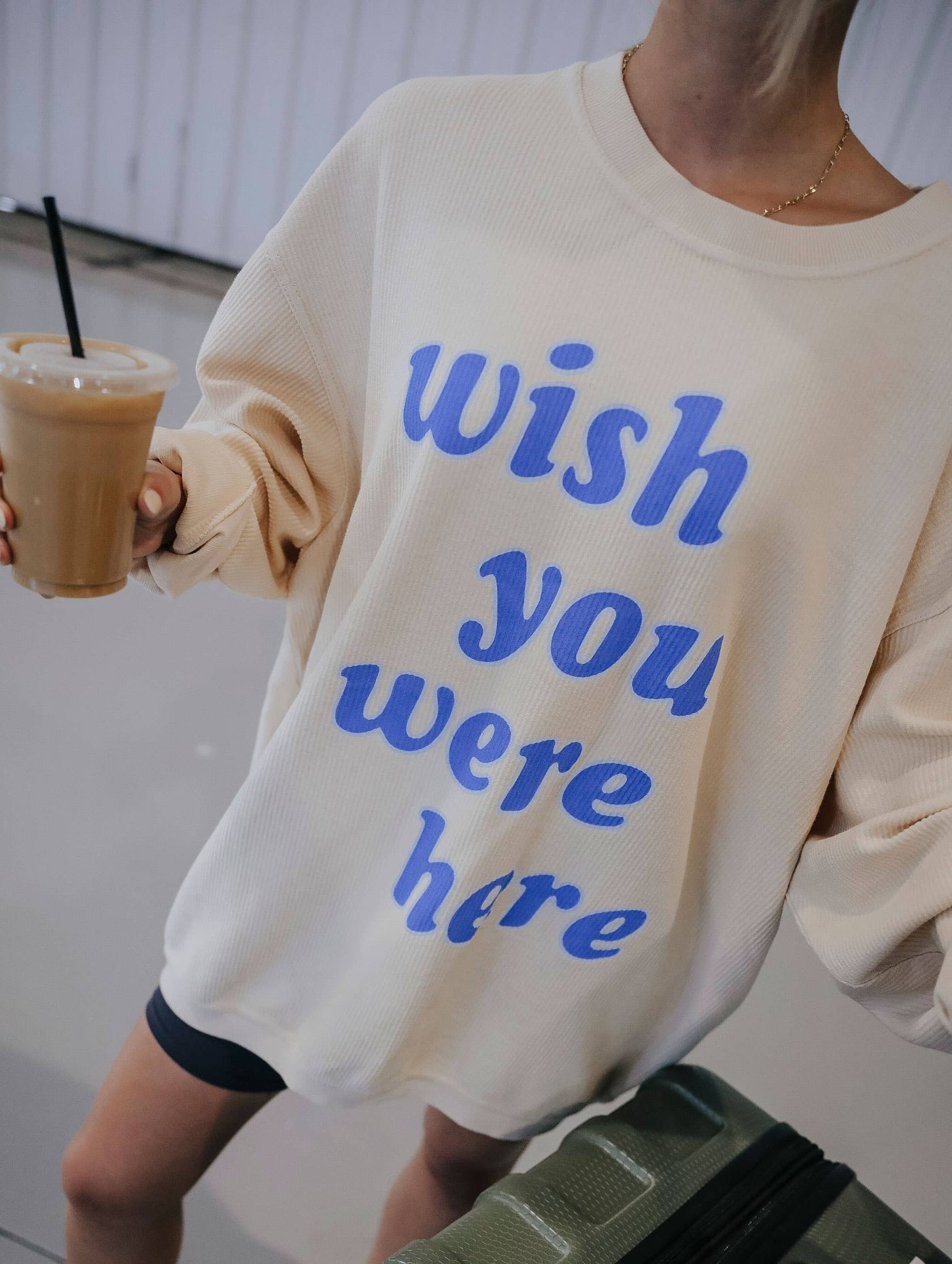 Wish You Were Here Corded Sweatshirt