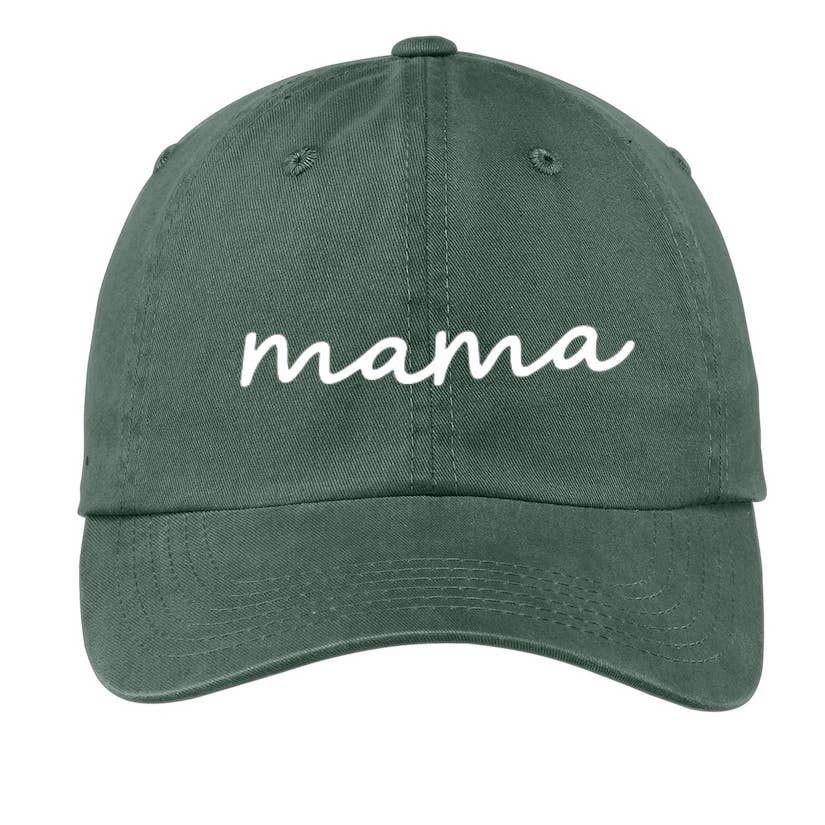 Cursive Mama Baseball Cap