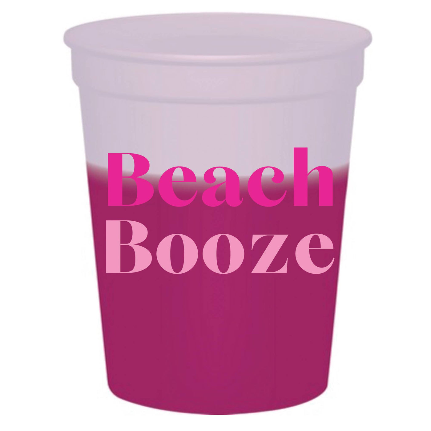 Beach Booze Color Changing Mood Stadium Cups - Summer