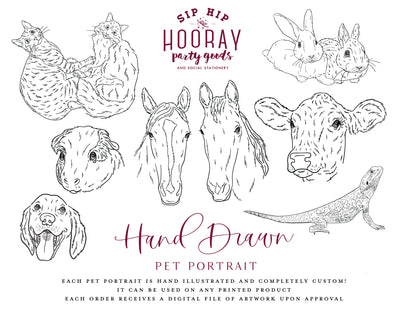 Hand-Drawn Pet Portrait