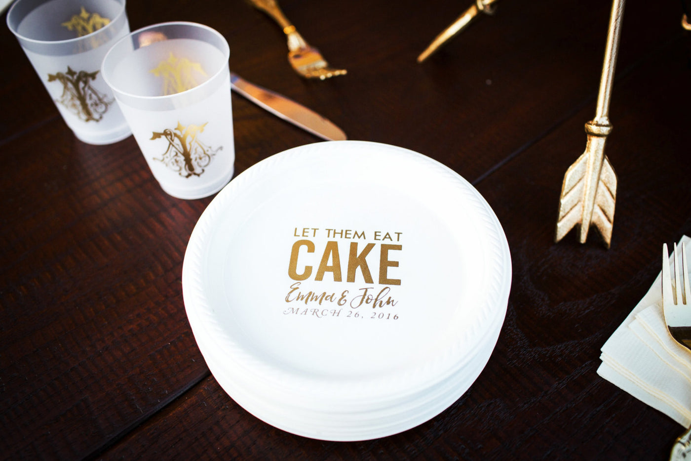 Personalized Party Cake Plates #2133