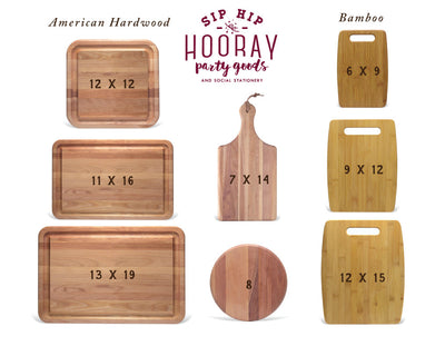 Custom Monogram Cutting Board