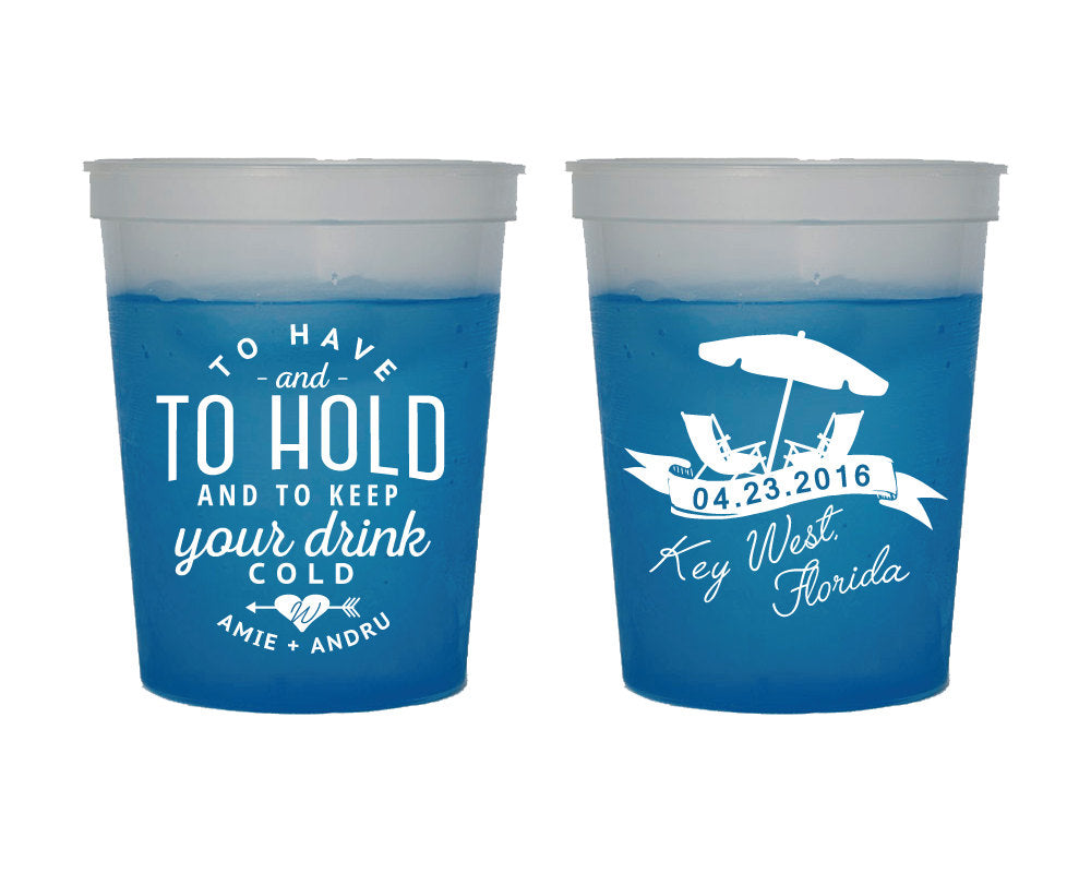 Beach To Have and To Hold Color Changing Mood Cup Design #1427