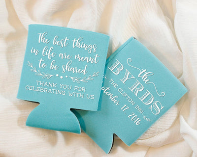 Thank You Wedding Favors Can Coolers #1513