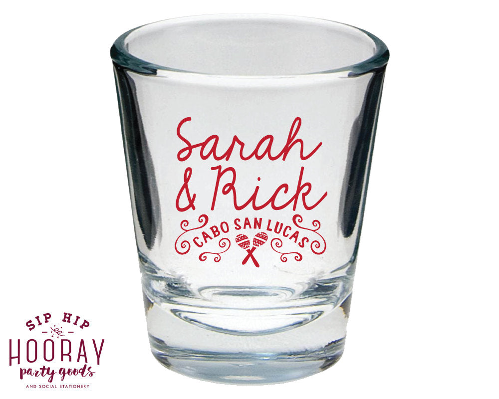 Fiesta Wedding Shot Glass Design #1433