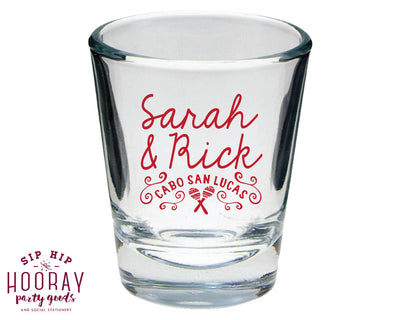 Fiesta Wedding Shot Glass Design #1433