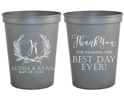 Thank You Wedding Stadium Cups #1515