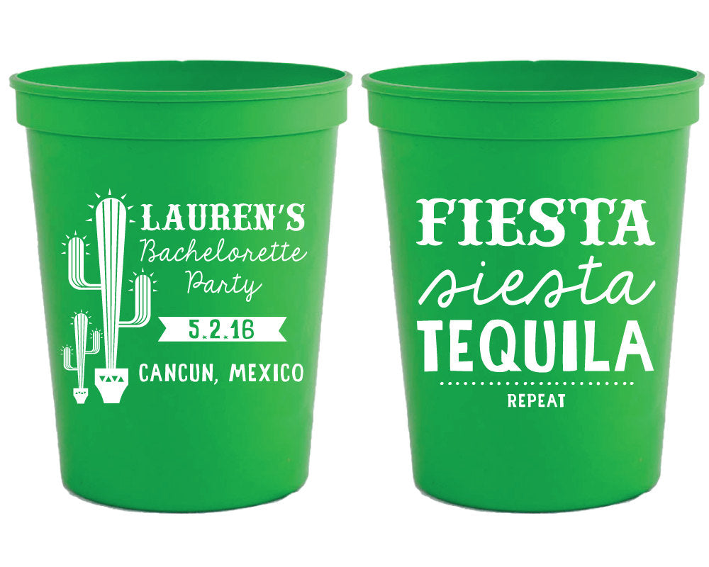 Fiesta Bachelorette Party Stadium Cups, #1438