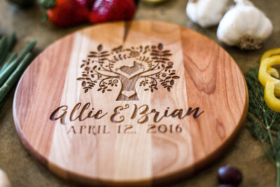 Custom Monogram Cutting Board