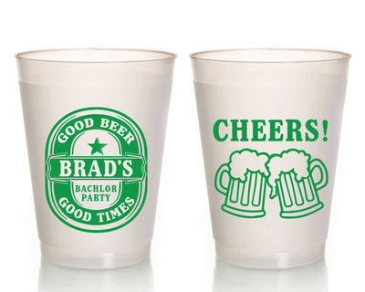 Bachelor Party Frosted Cups #1532