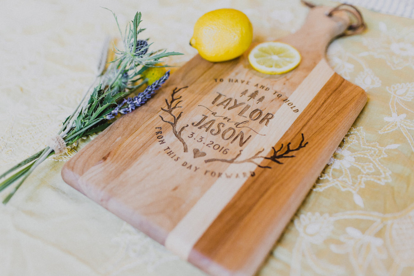 Personalized Wood Cutting Board