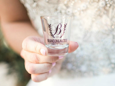 Custom Monogrammed Shot Glass Design #1072