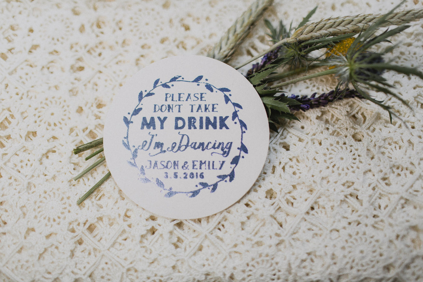 Don't Take My Drink I'm Dancing Drink Coasters #1429