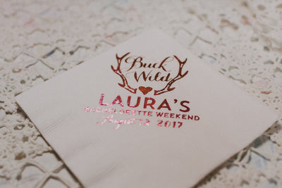 Buck Wild Bachelorette Beverage Napkins #1017
