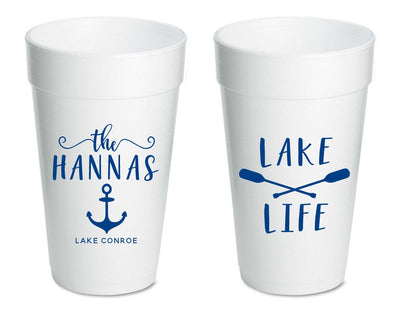 Lake Life Foam Cups #1537