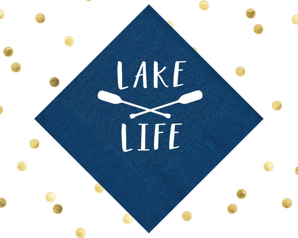 Lake Life Beverage Napkins #1537