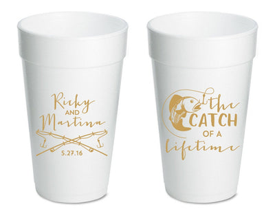 The Catch of a Lifetime Fisher Foam Cups #1510