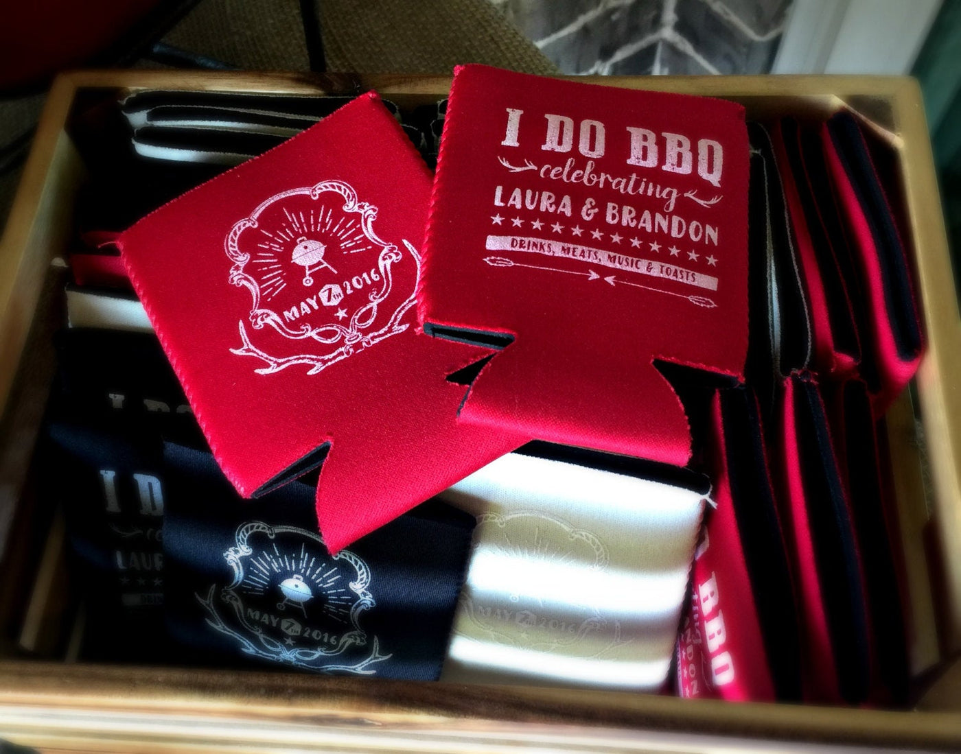 I Do BBQ Engagement Party Can Coolers #1458