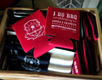 I Do BBQ Engagement Party Can Coolers #1458