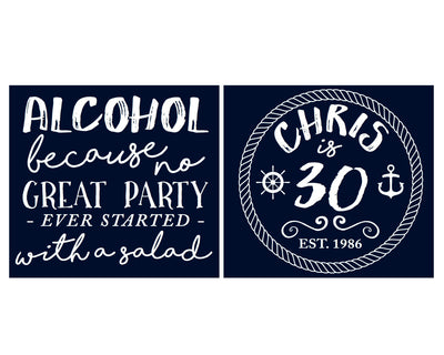 Because No Great Party Started with a Salad Nautical Stadium Cup Design #1457