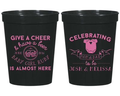 Baby Shower Stadium Cups #1467