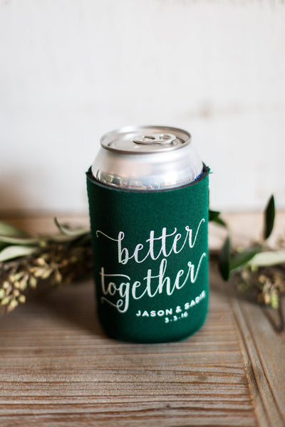 Wedding Rehearsal Dinner Neoprene Can Coolers, #1468