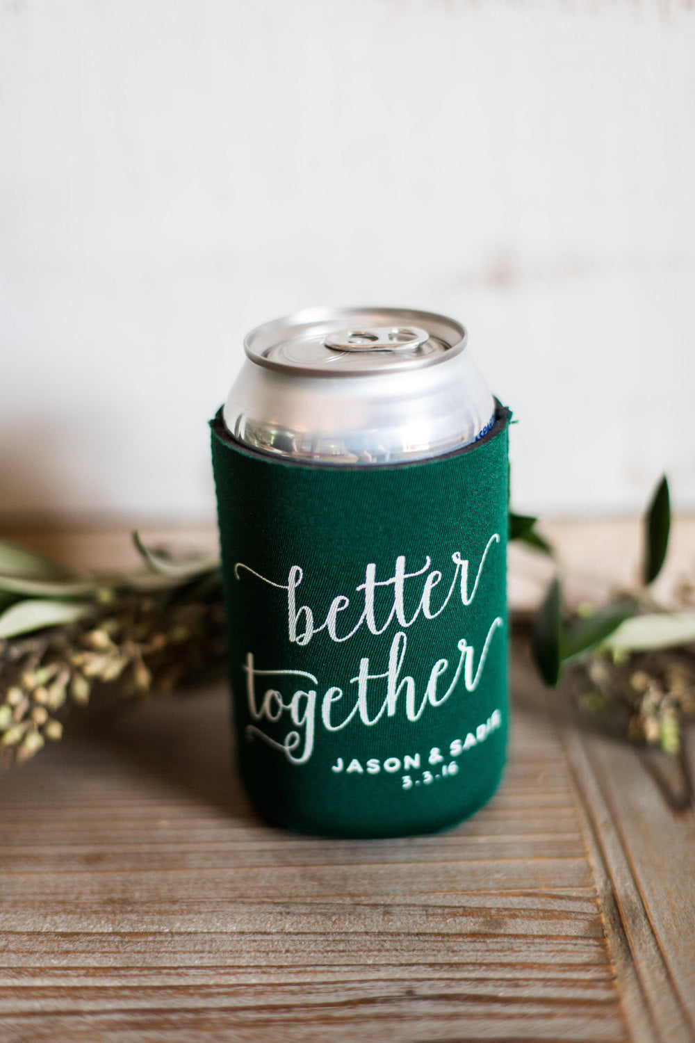 Better Together Wedding Can Coolers #1468