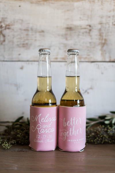 Wedding Rehearsal Dinner Neoprene Can Coolers, #1468