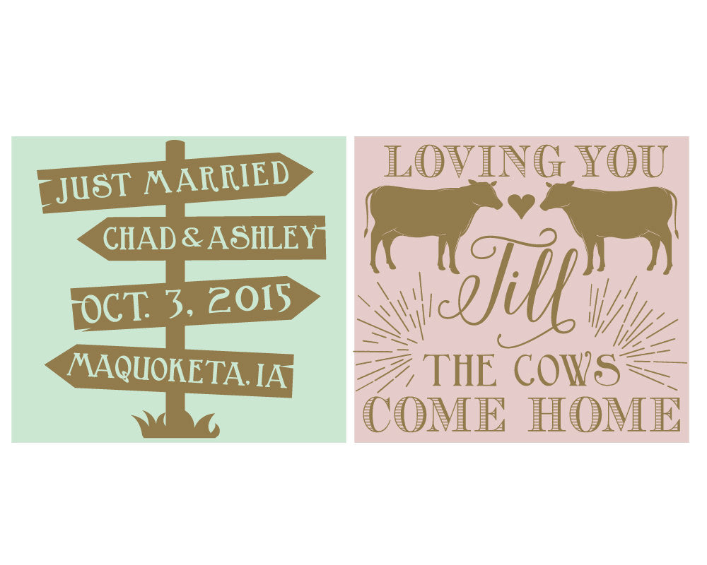 Loving You Till The Cows Come Home Can Coolers #1172