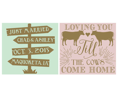 Loving You Till The Cows Come Home Can Coolers #1172
